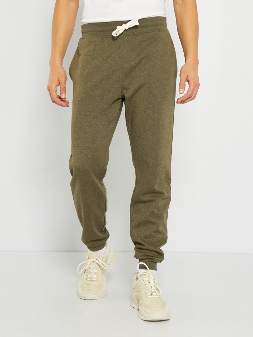 Spodnie dresowe z polaru - khaki