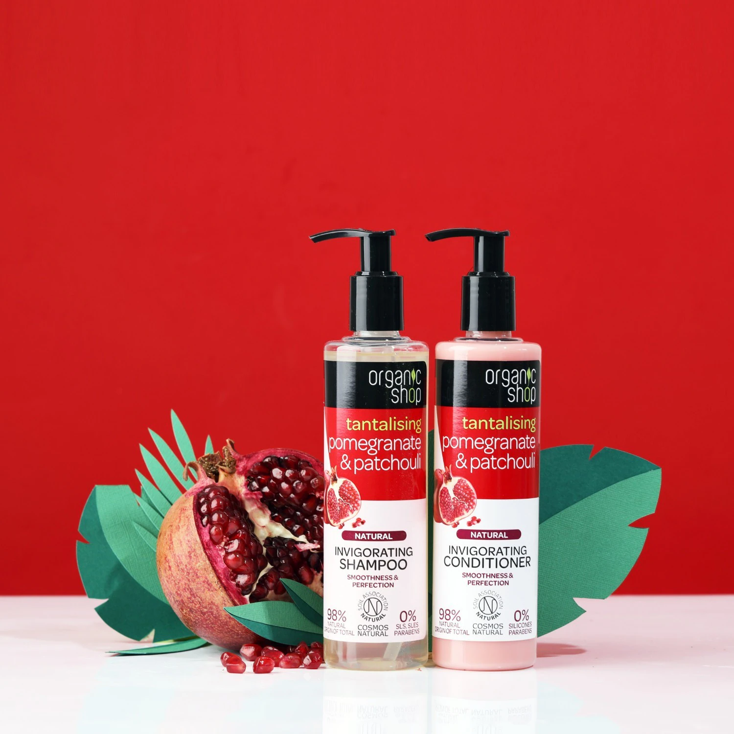 Organic Shop Shampoing Revigorant Grenade et Patchouli