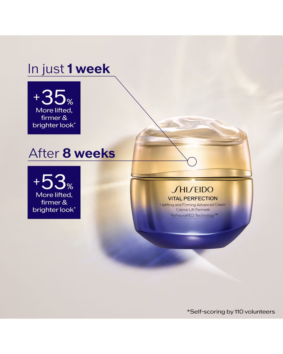 SHISEIDO Vital Perfection Cremă de față avansată, revigorantă și fermă, rezervă
