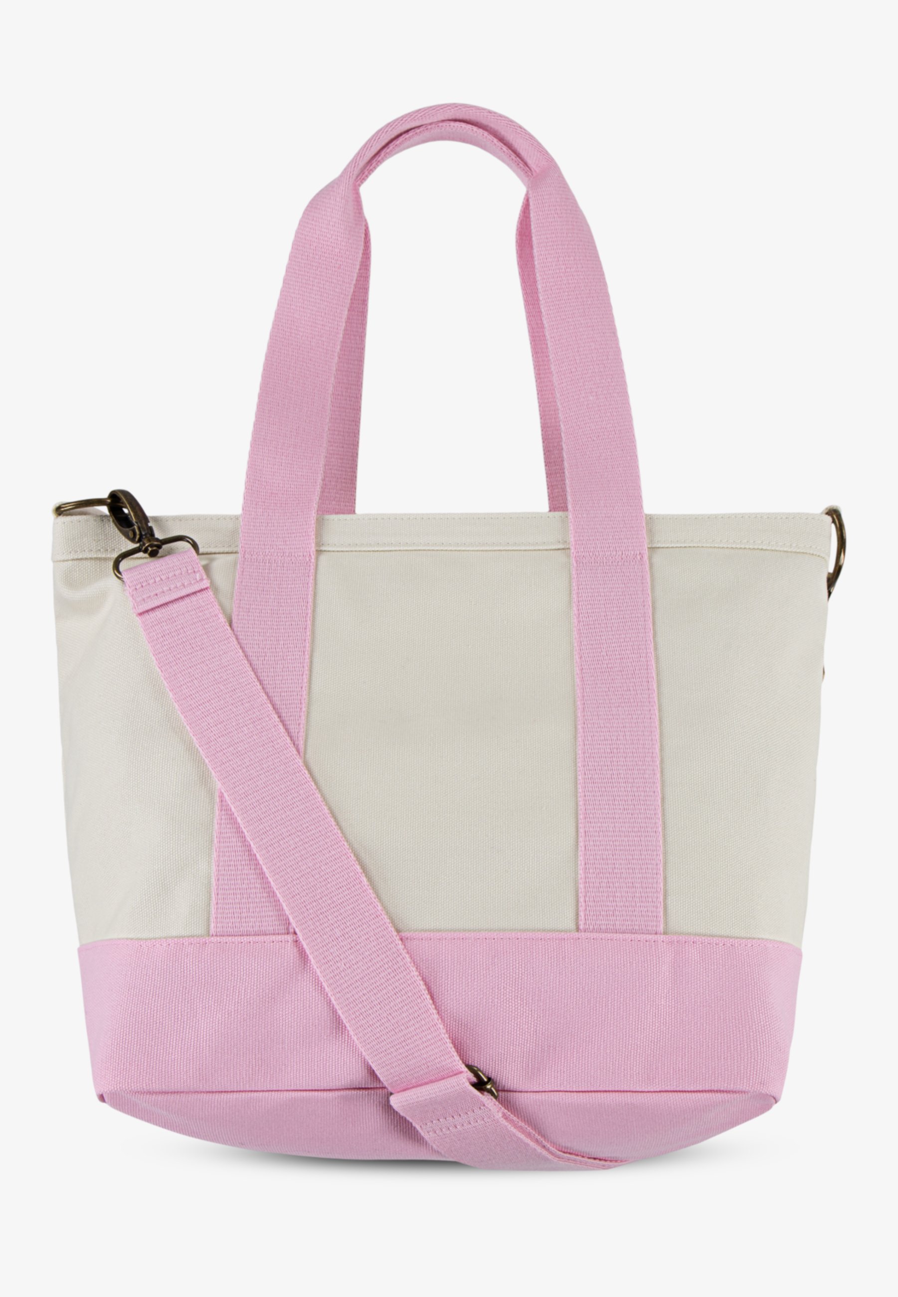 Polo Ralph Lauren PLAYER TOTE UNISEX - Torba typu tote - biały/karmelowy róż