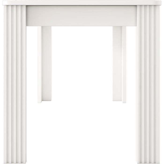Tavolo da pranzo moderno in legno Lemonbest 116 x 65 x 75 cm (L x P x A) Adatto per sala da pranzo e cucina Bianco