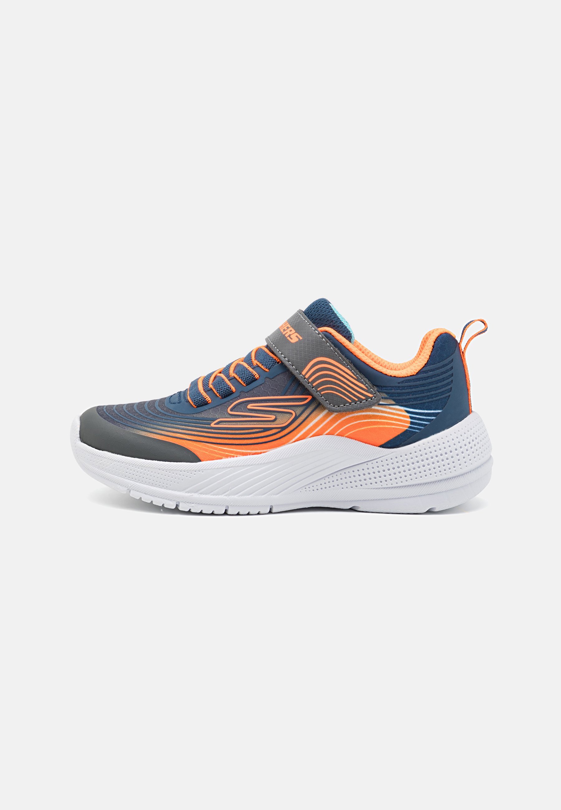 Skechers MICROSPEC ADVANCE - Sneakers - marineblauw/oranje/antraciet