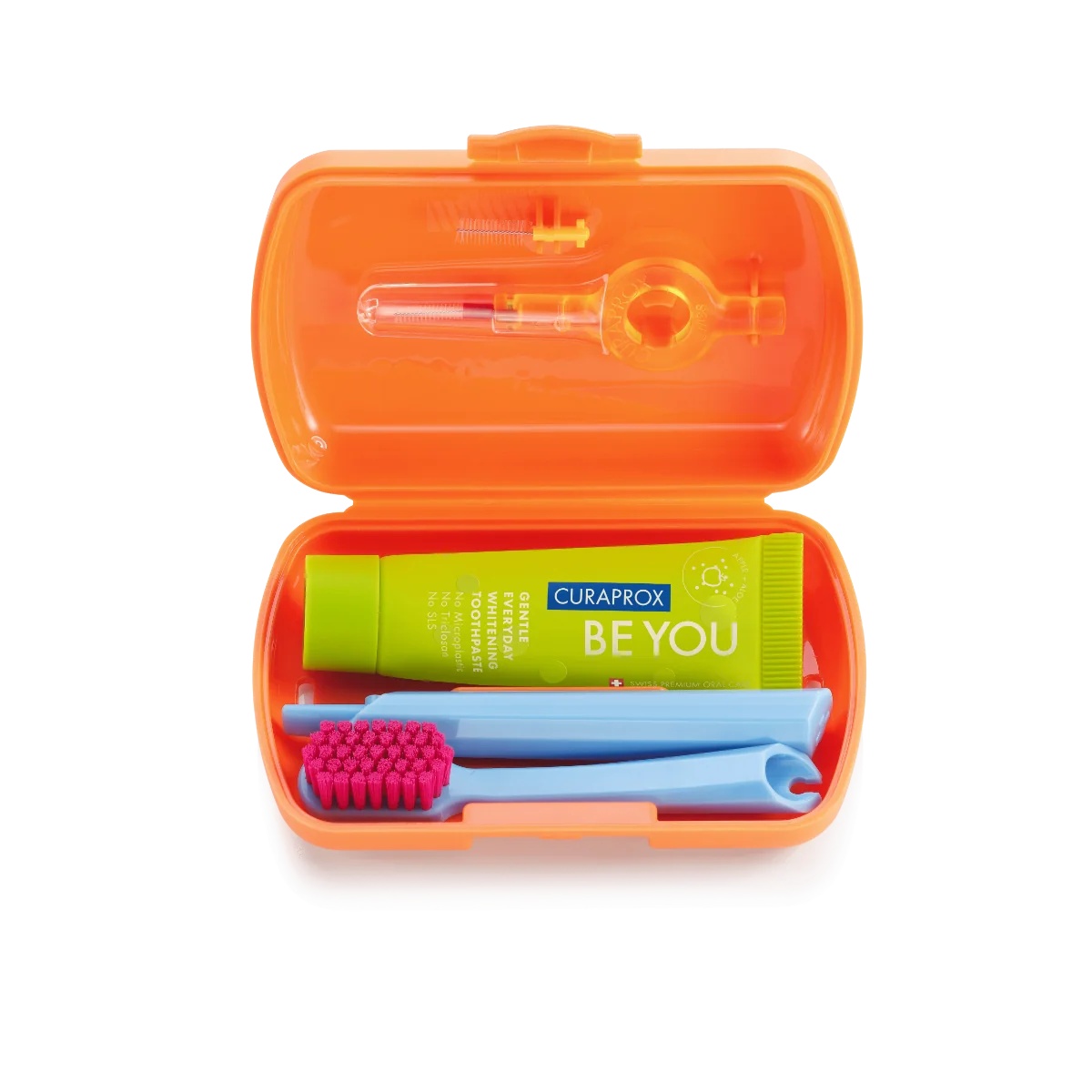 CURAPROX Set de viaje Curaprox color naranja para la higiene bucal