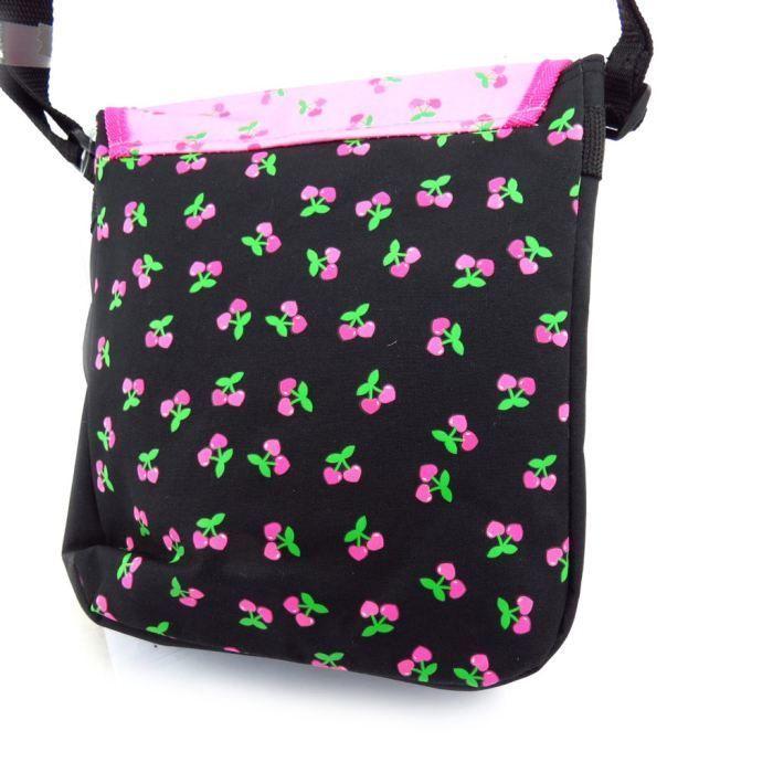 Sac à main bandoulière - Hello Kitty - Rose - Toile - 20.5x23.5x5 cm - Zippée