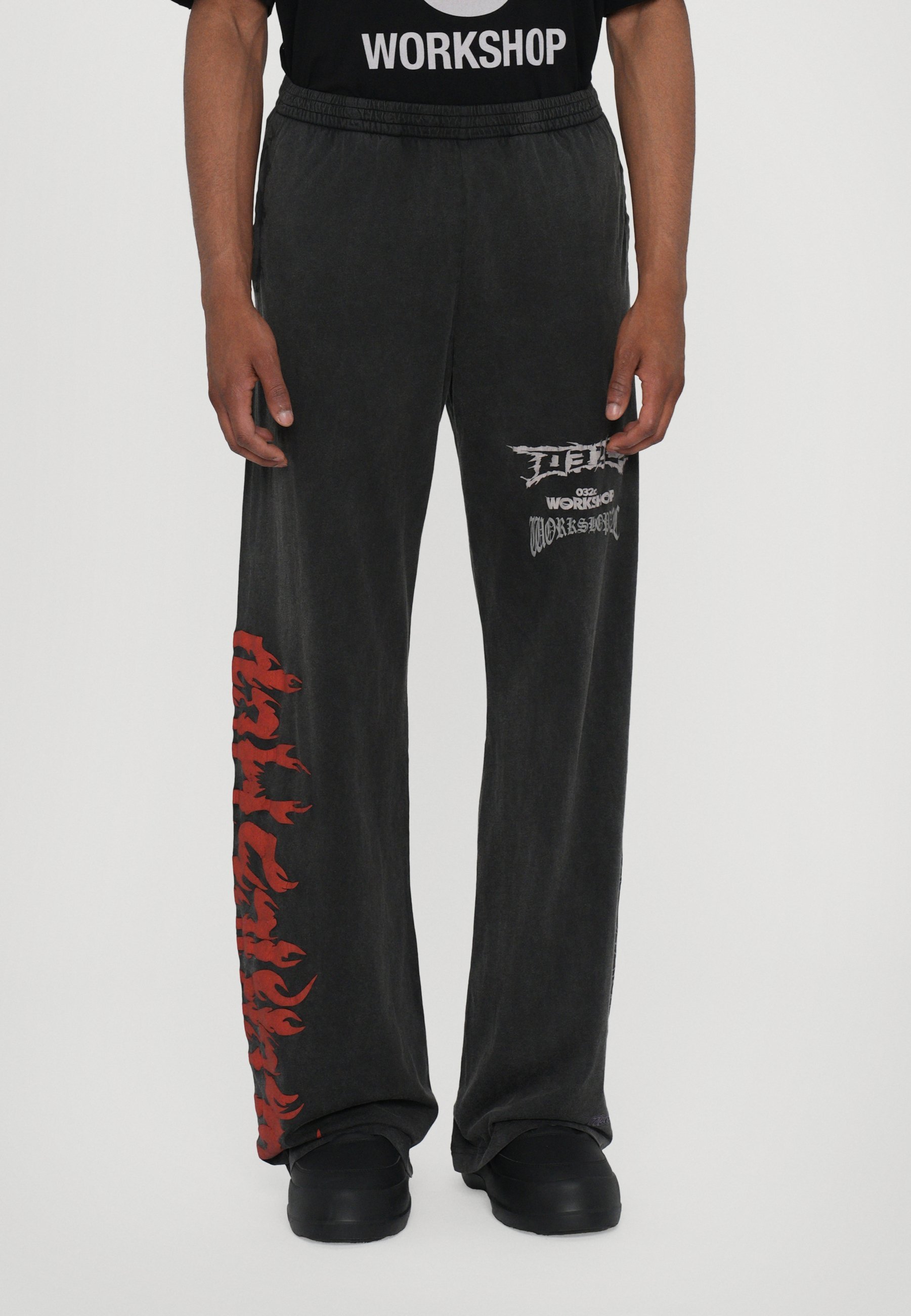 032c TELEPRESENCE COMFORT PANTS UNISEX - Trainingsbroek - vervaagd zwart