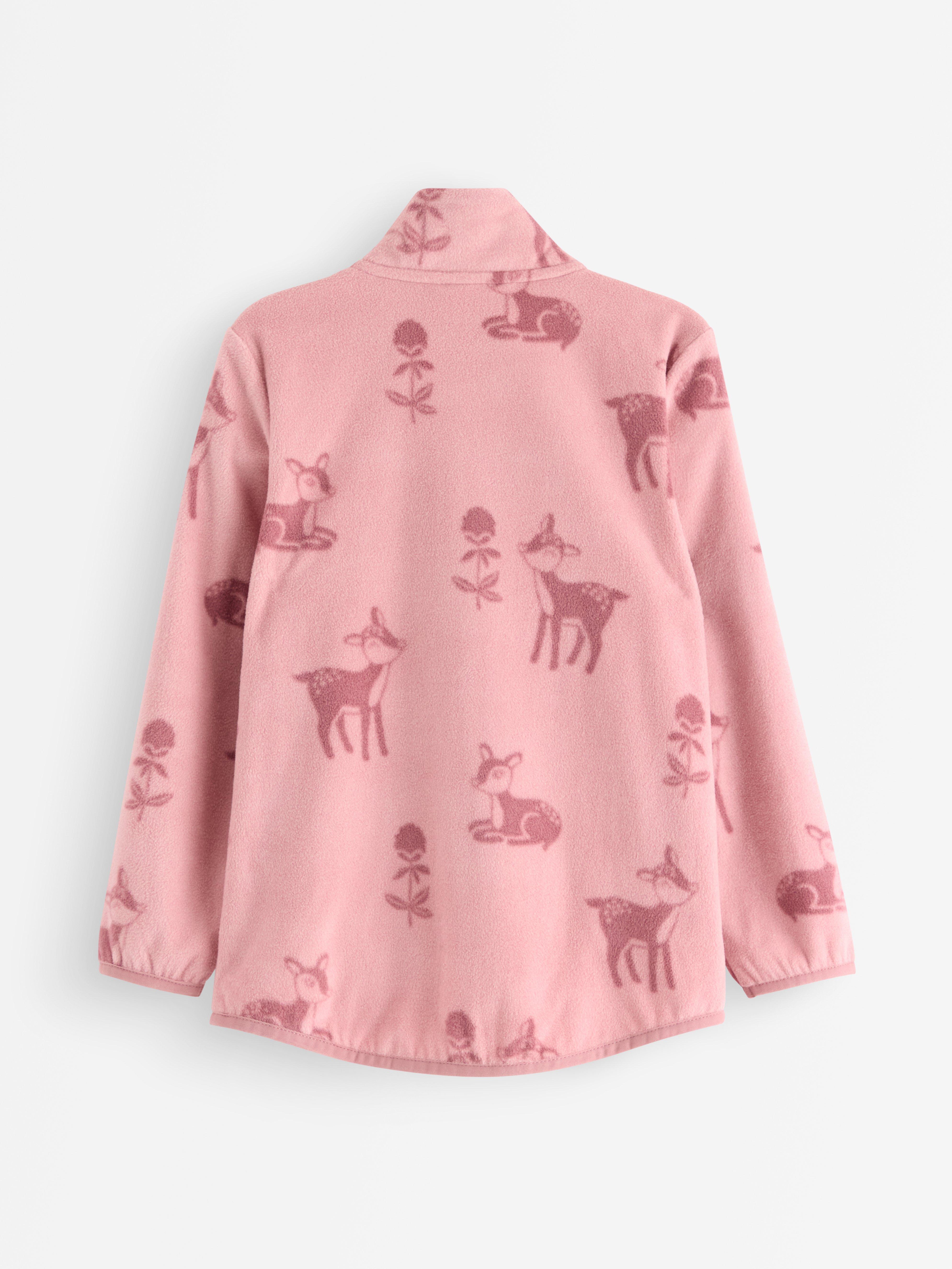 Bunda z mikrofleecu Dusty Pink