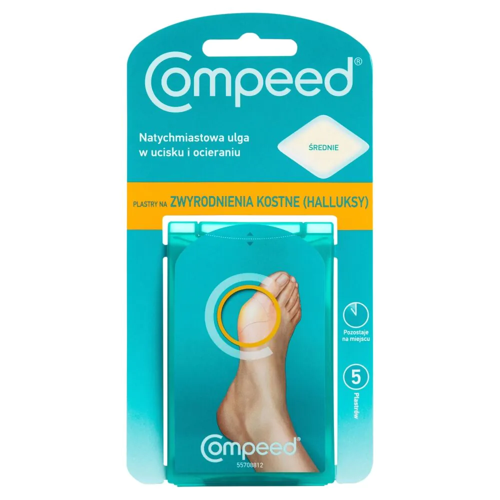 Compeed Plastry na halluksy, Rozmiar średni