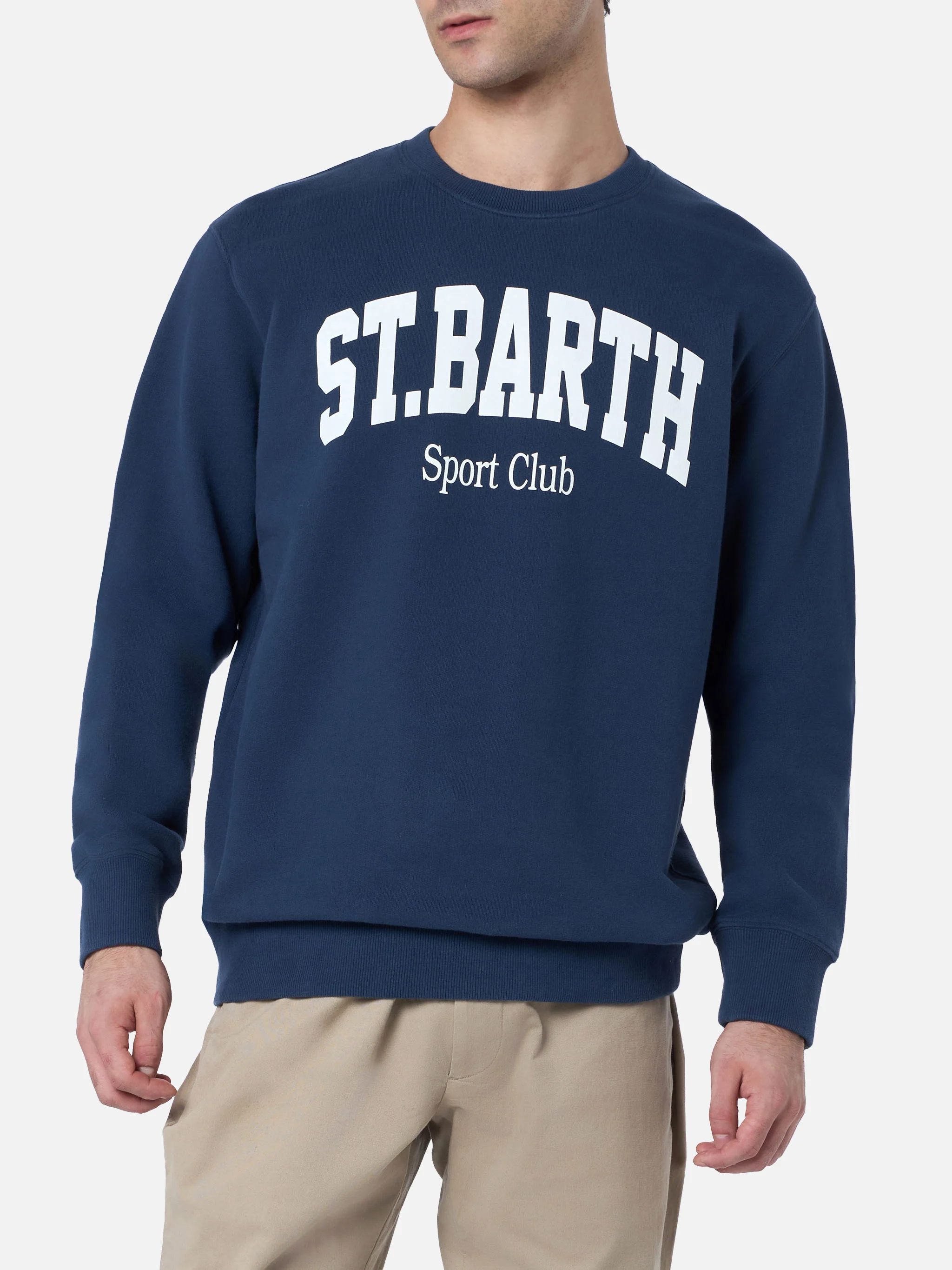 Soho St Barth Sport marineblauwe herensweatshirt