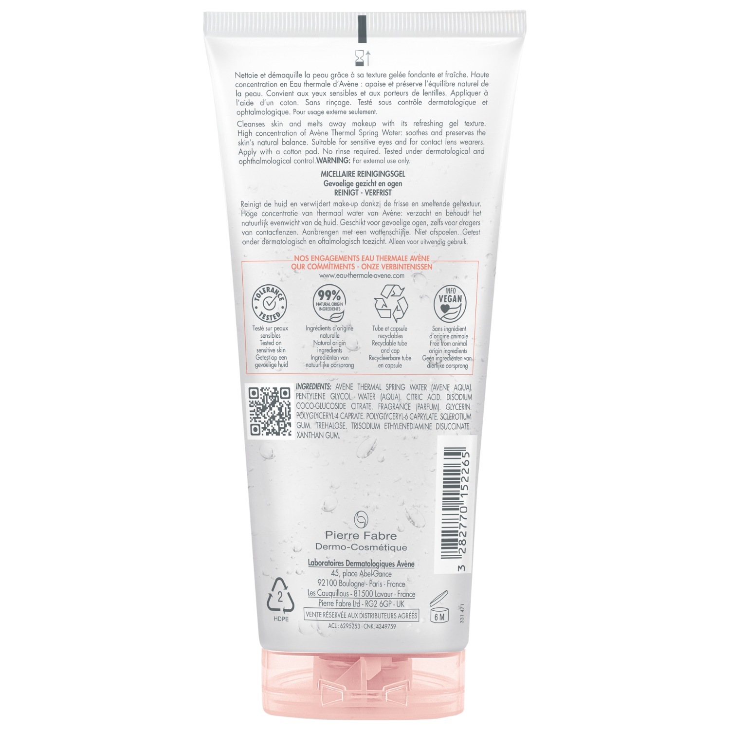 Avène Make-up Enforcer Essentials млеко-гел за ублажавање шминке - 200 мл