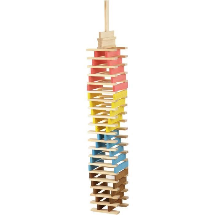 Técap Multicolor - Jeu d'équilibre et de construction - JEUJURA - 200 pièces