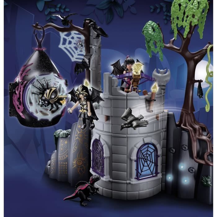 PLAYMOBIL - 70807 - AYUMA - Bat Fairies Ruin - With 2 figures, 2 animals and many accessories