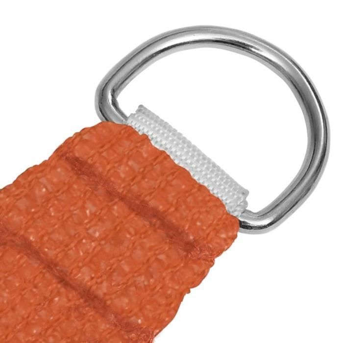 VIDAXL Rectangular Shade Sail - Orange - 2.5x4 m - 160 g/m² - HDPE