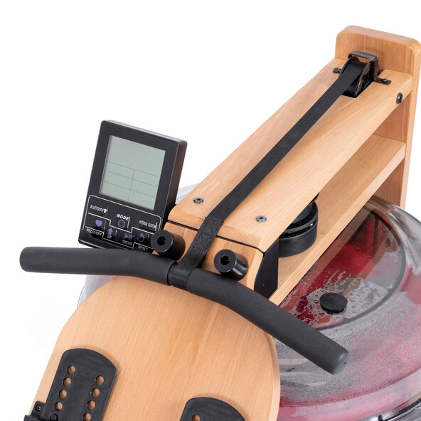 Water rowing machine made of beech wood