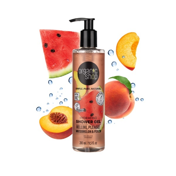 Organic Shop BelliniPlease Duschgel Vattenmelon & Persika 280ml