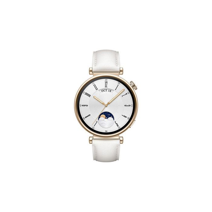 Huawei WATCH GT4 41mm CLASSIC Smartwatch with White Leather Strap