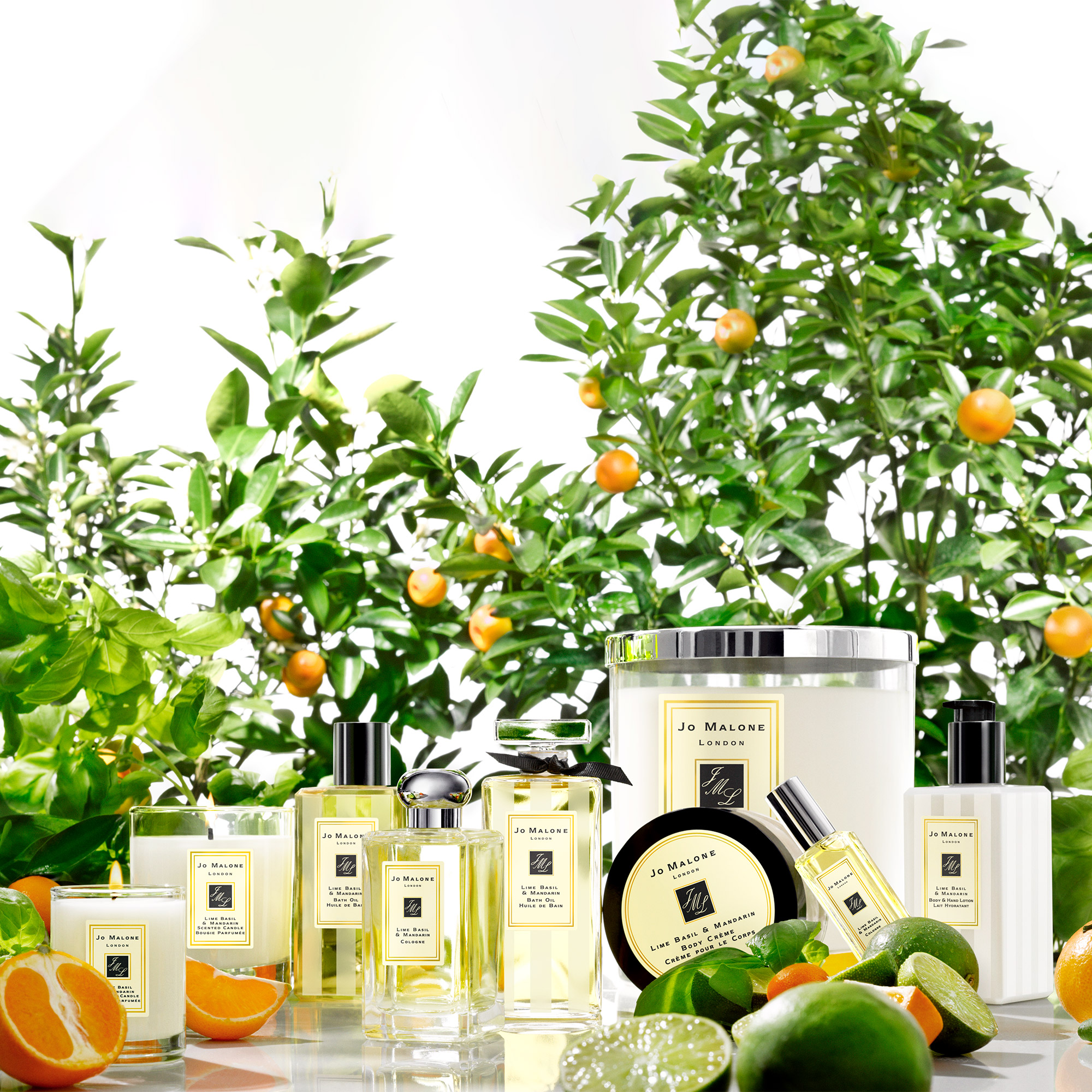 Lumânare parfumată cu lime, busuioc și mandarină 200 g - Jo Malone London