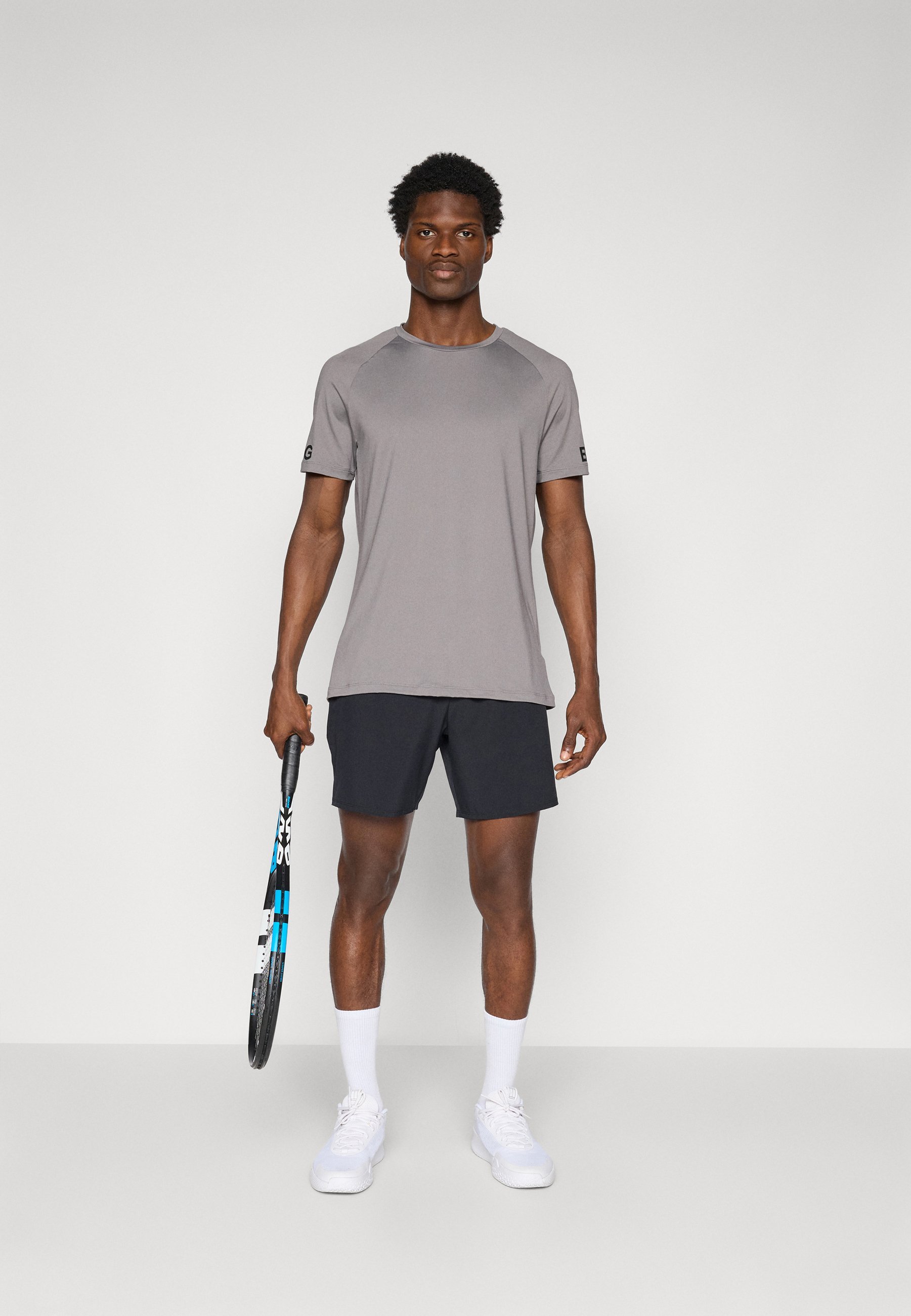 Björn Borg PANEL - T-shirt met print - grijs
