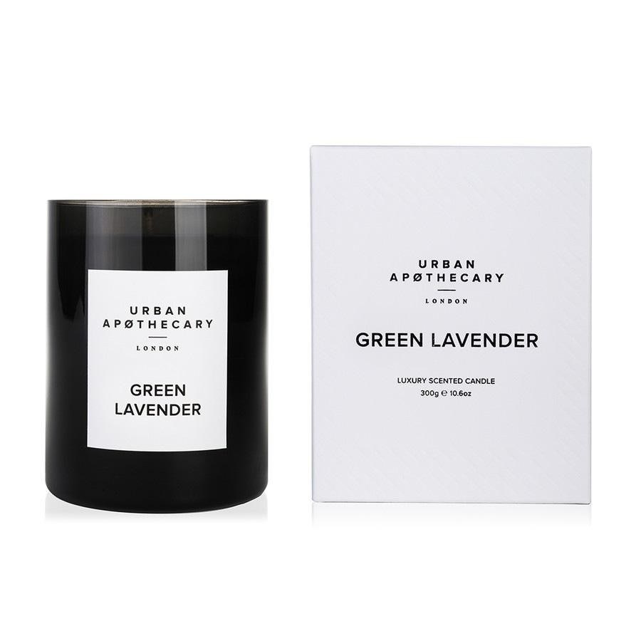 Vonná sviečka Urban Apothecary v luxusnej sklenenej nádobe, zelená levanduľa - 300 g