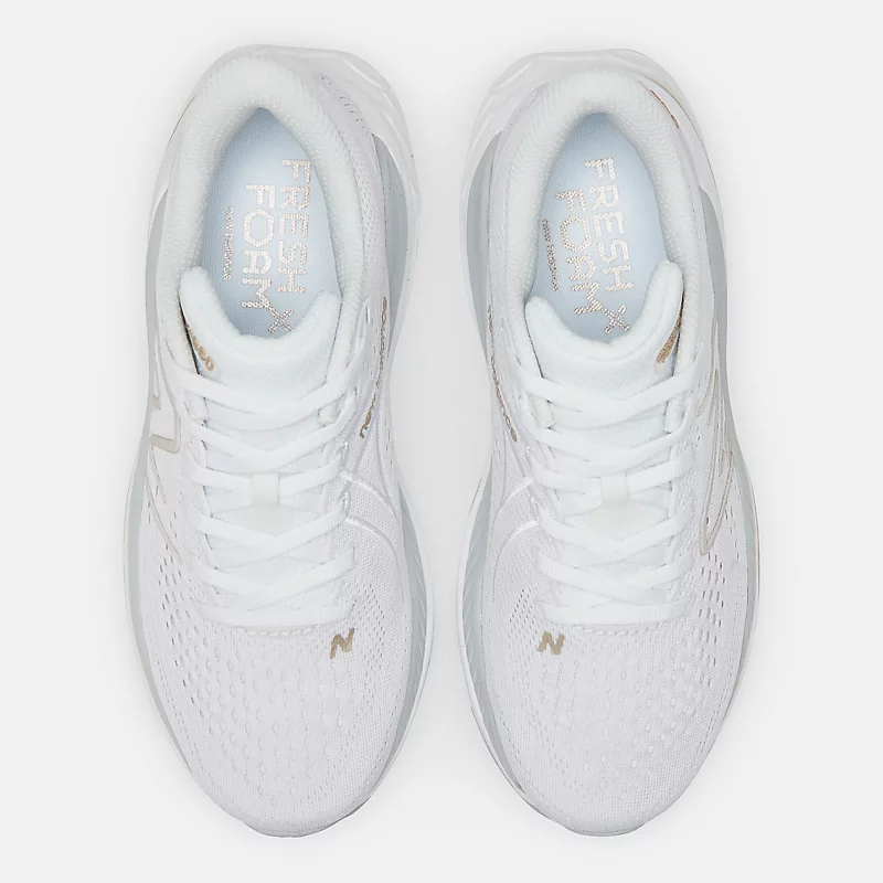 Dames Fresh Foam X 860v13 – Wit met licht aluminium en lichtgoud metallic