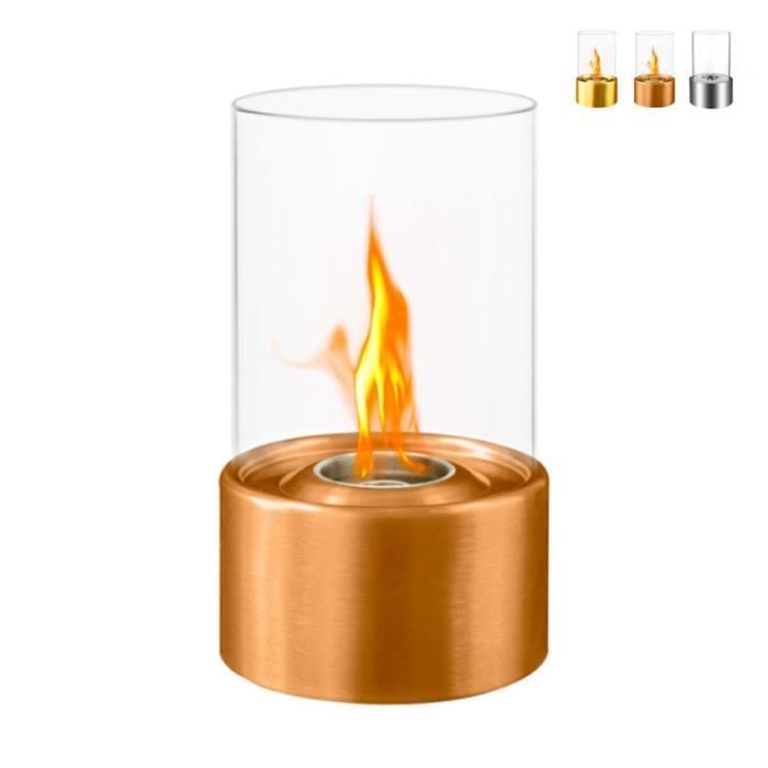 Cheminée à bioéthanol de table intérieure/extérieure Marsiglia - Bronze