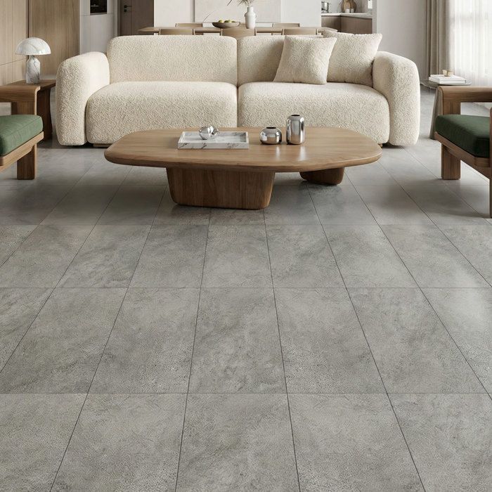 Pavimento in PVC - Piastrelle autoadesive - 5 m² - per soggiorno - Impermeabile - 36 pezzi - Texture pietra grigio-ciano