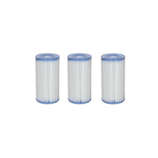 Lot de 3 cartouches filtrantes pour piscines Intex