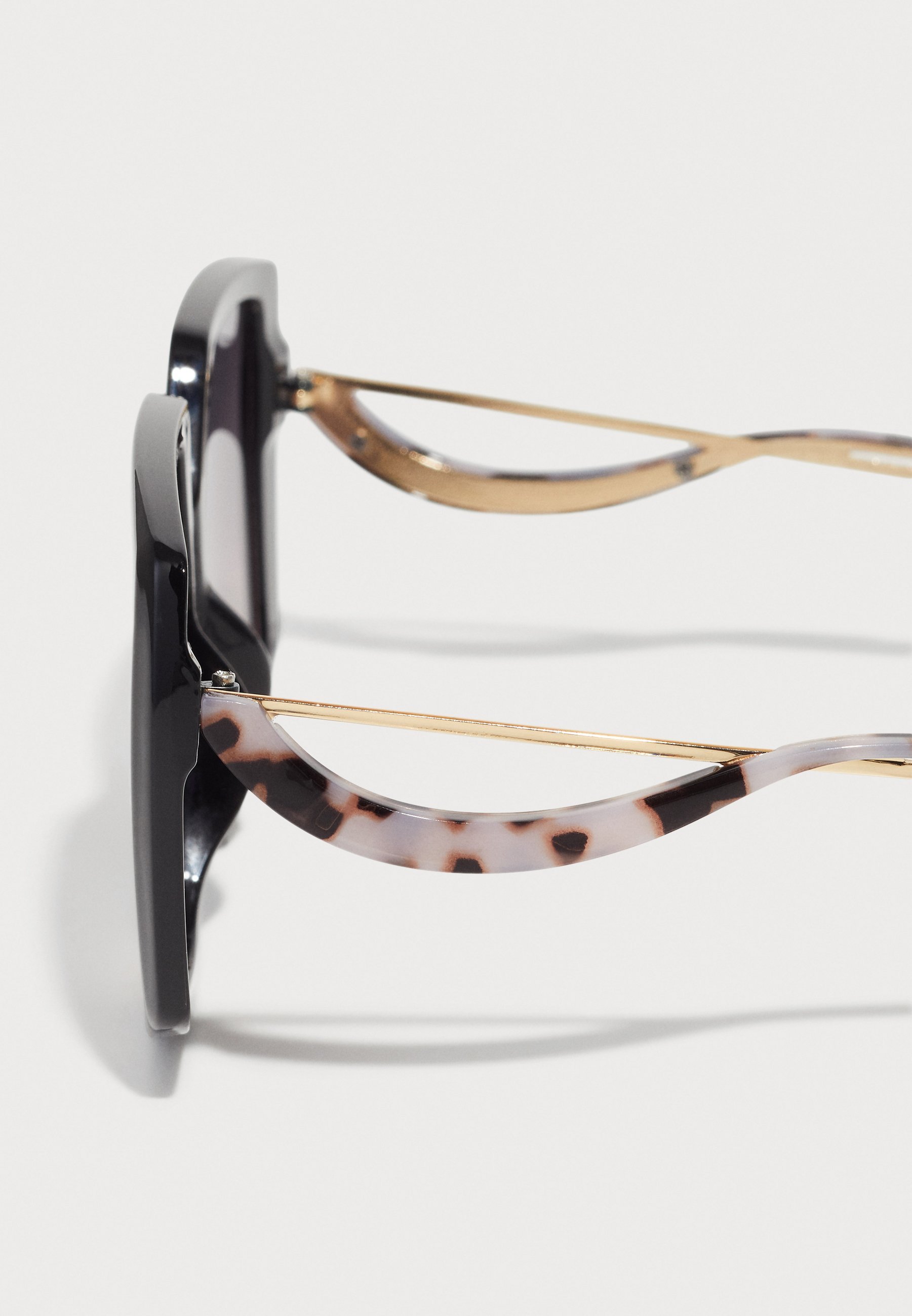 ALDO ASYA - Lunettes de soleil - noir/or multicolore