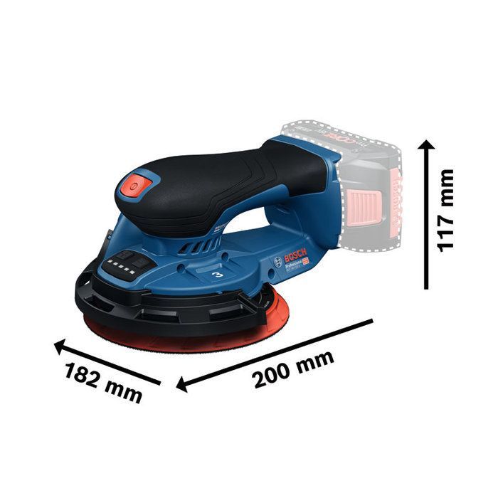 Random Orbital Sander - Bosch - GEX 18V-150-3 - 18V - Cordless - Ergonomic