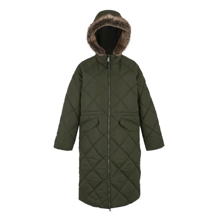 Jaqueta puffer longa com capuz feminina Regatta Freyla