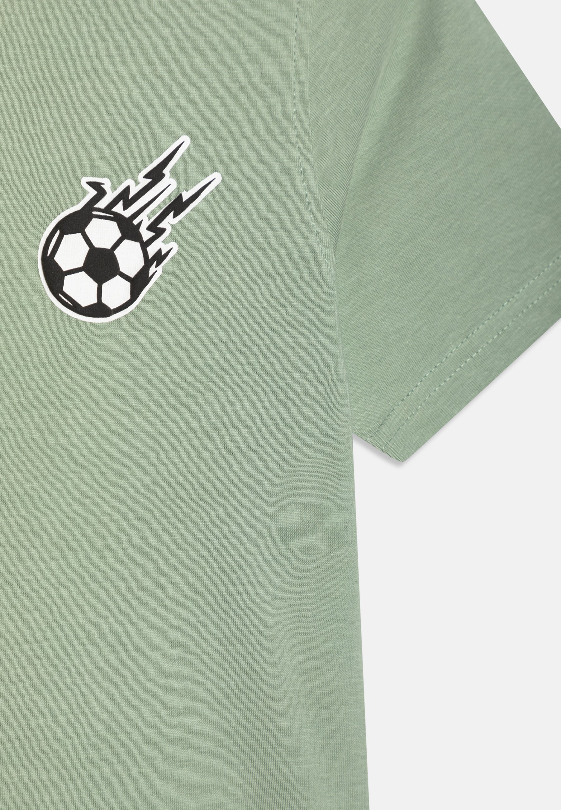 Pacote com 3 camisetas estampadas Friboo - cinza escuro/branco sujo/menta