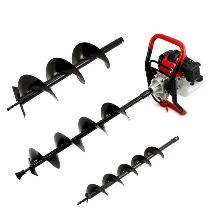 Trivella T-Mech da 52 cc, betoniera e battipalo da 120 mm, motore a 4 tempi - Attrezzi da giardino, giardinaggio, ristrutturazione esterni, pronto soccorso