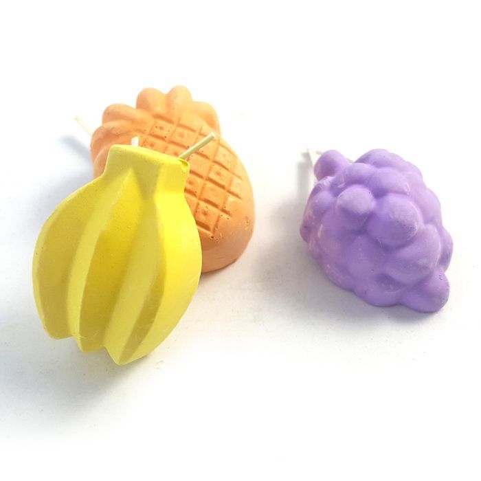 Juguete masticable para mascotas, piedra masticable para hámsteres, loros, conejos, chinchillas y ardillas (fruta).