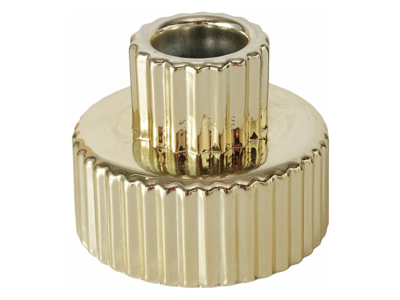 Świecznik Goldie I szkło lakierowane 7 cm złoty