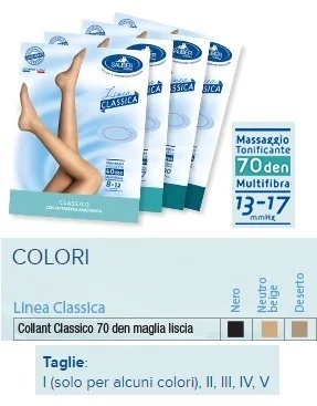 SAUBER Sauber Classic Line Smooth Knit 70 Den Tights Neutral Beige, Talla 4