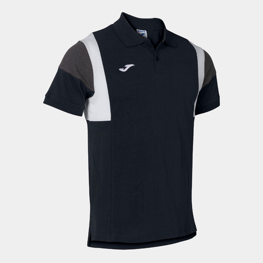  Joma Confort Iii polo marškinėliai trumpomis rankovėmis, juodi