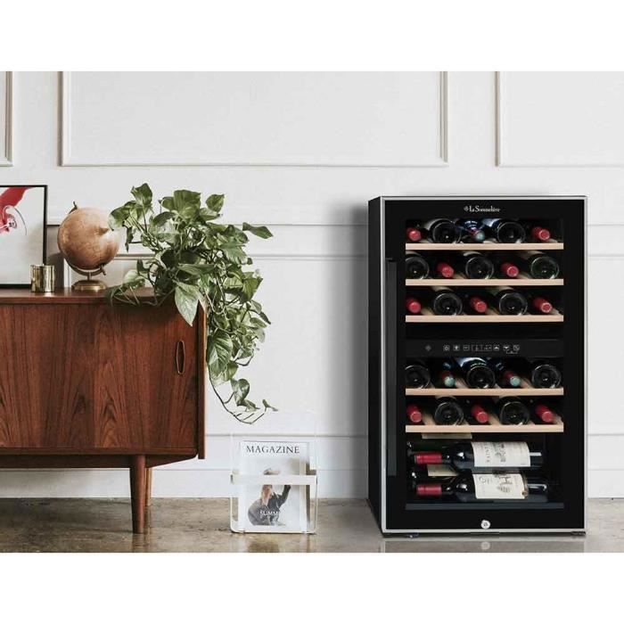 ECS51.2Z – Wine cellar – La Sommelière – 49 bottles – 2 zones – 48.0 × 57.5 × 84.5 cm – Energy class G – 38 dB