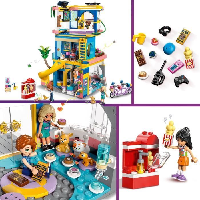 LEGO Friends 42689 Le Club-House de Heartlake City - Jeu de Construction 8 ans - Cadeau