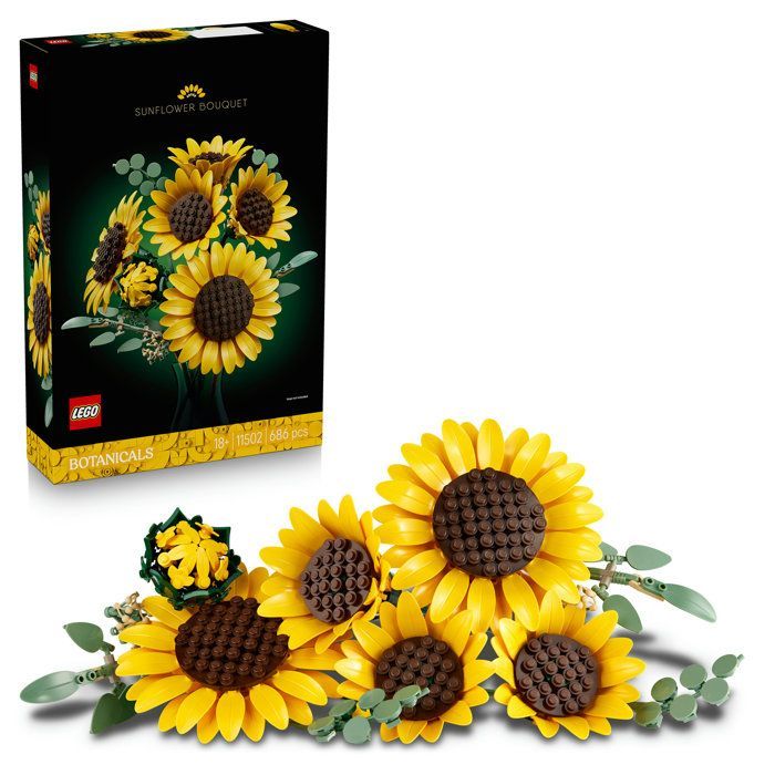 LEGO Botanicals 11502 Buquê de Girassóis - Conjunto de Flores Artificiais para Adultos