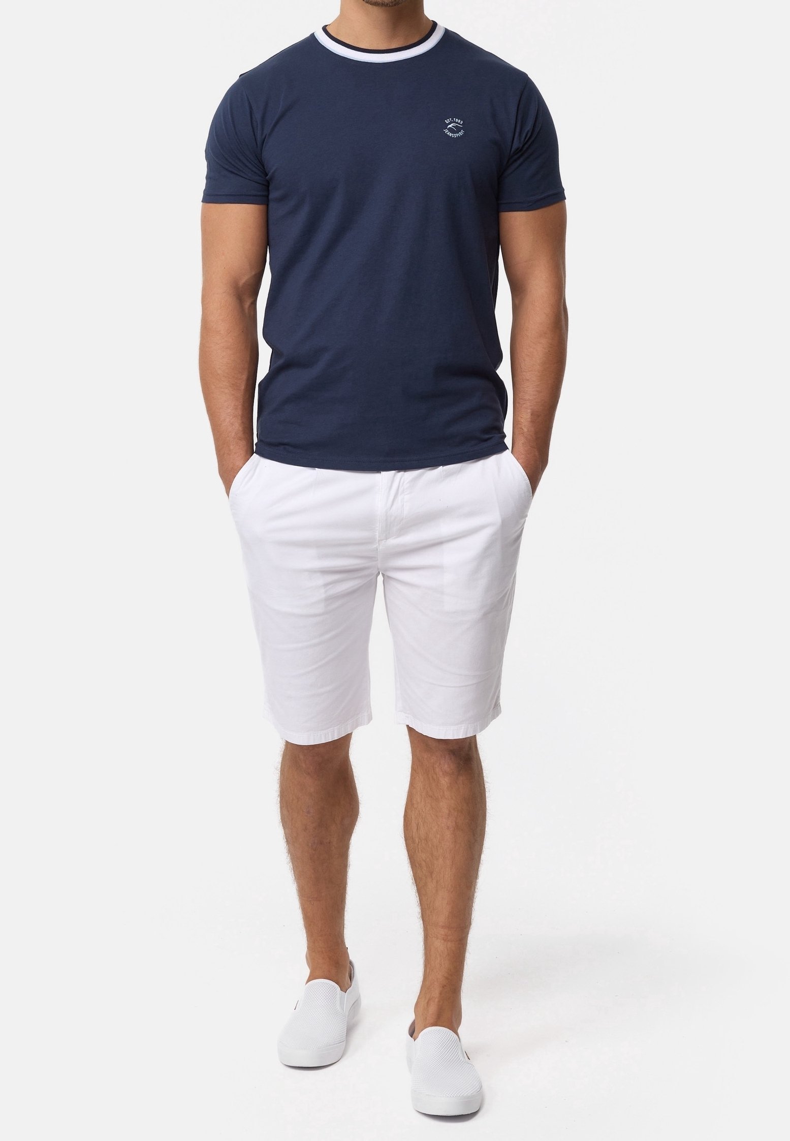 Camiseta básica INDICODE JEANS - azul escuro