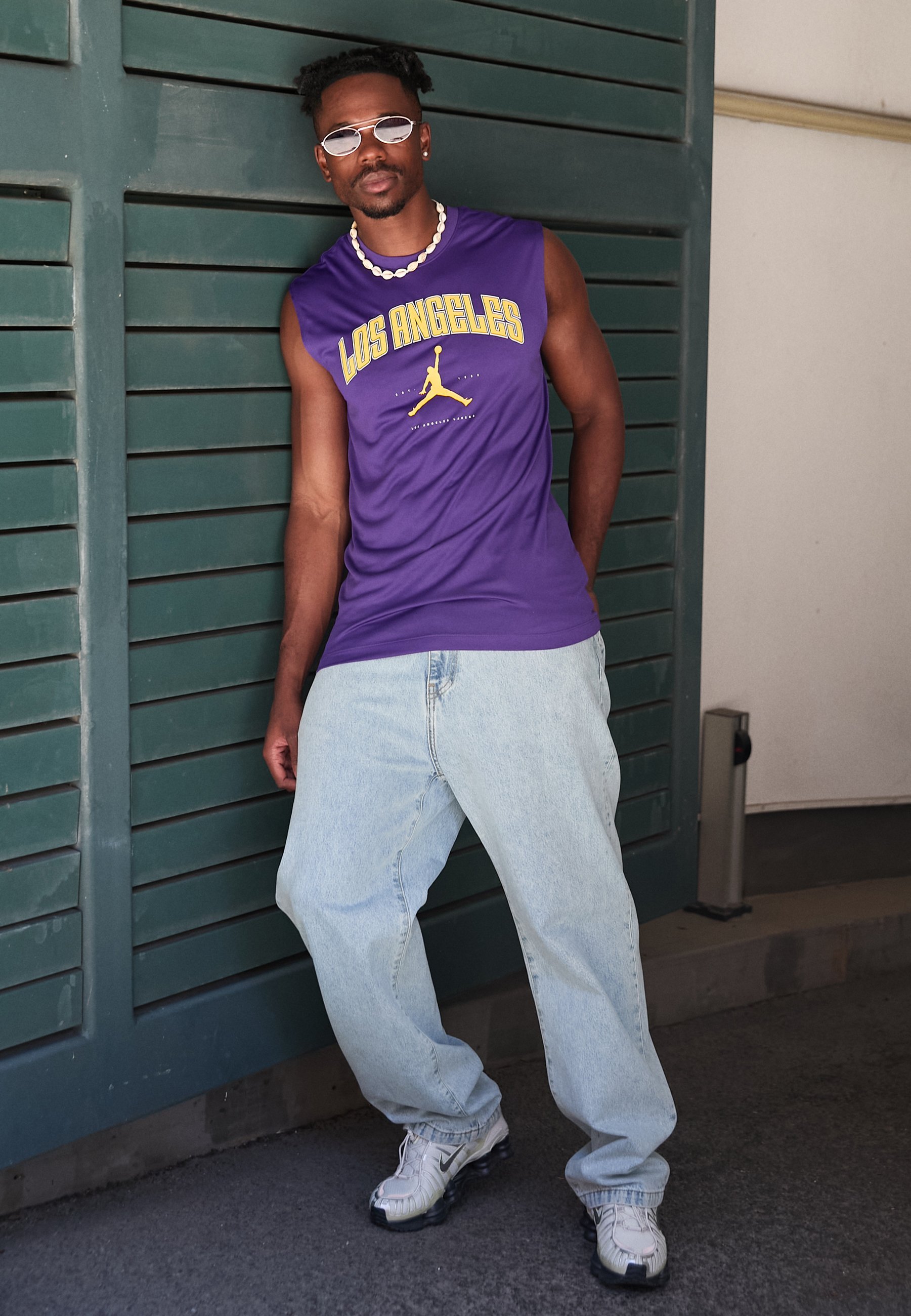 Nike Performance LAL NBA CITIES - Top - purpurová