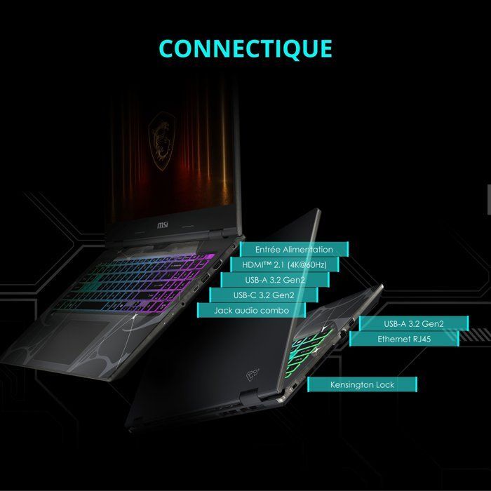 PC Portable Gamer - MSI - Cyborg 15 B13WEKG-618XFR - FreeDOS - 15,6