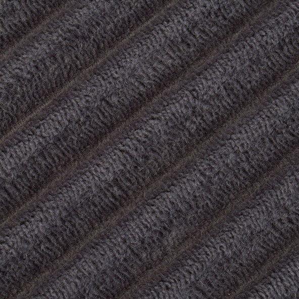 Berlin bath mat in corduroy look, set of 2, 60 x 100 cm, anthracite