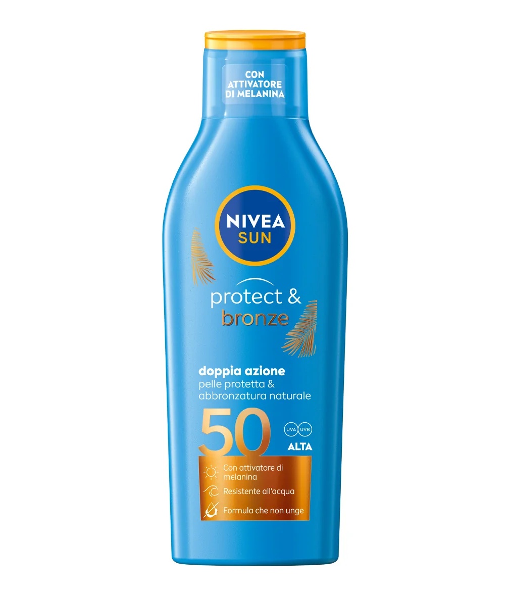 NIVEA Nivea Sun Protect & Bronze Milk FP50 Dupla proteção solar