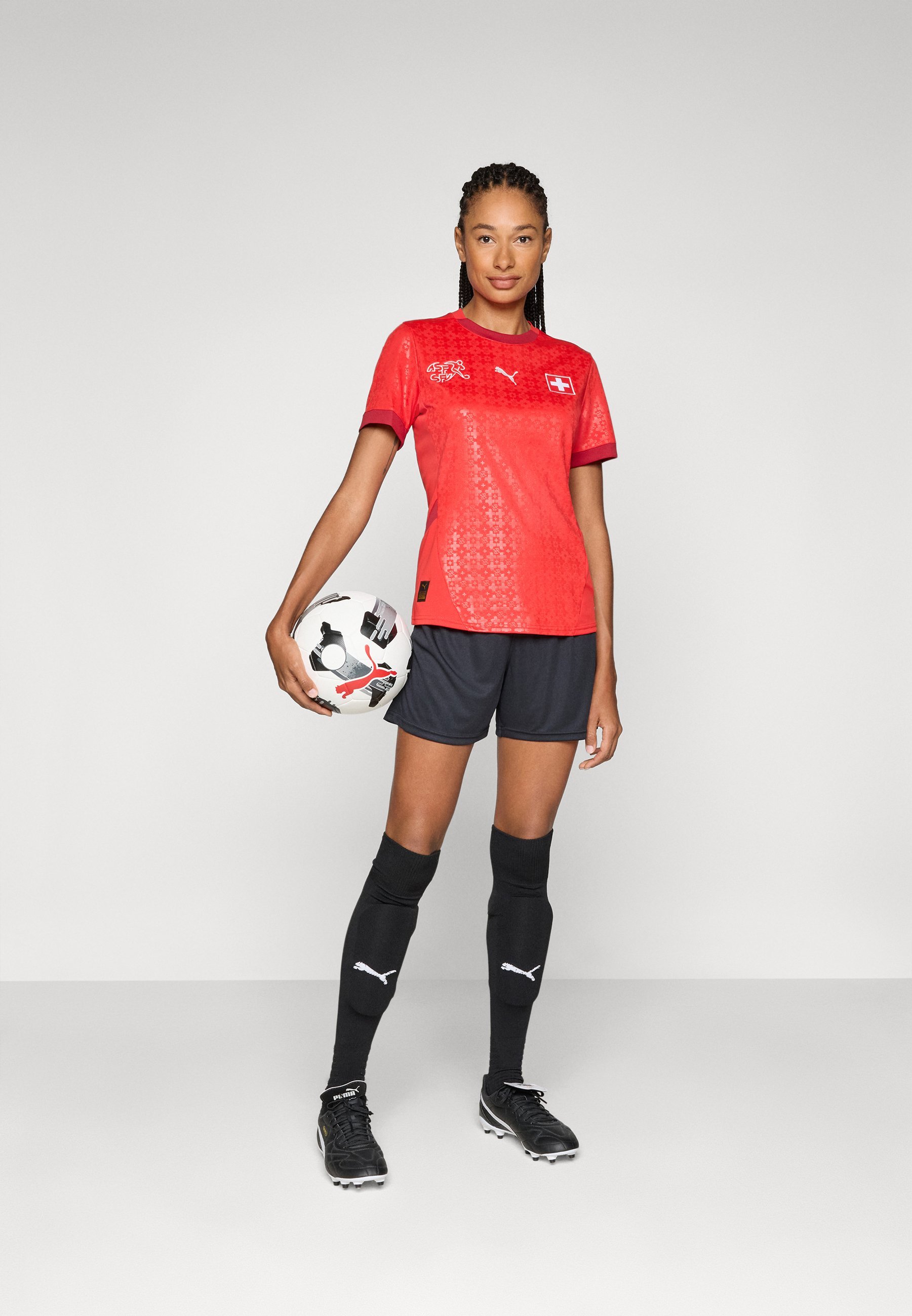 Puma SWITZERLAND SFV HOME JERSEY REPLICA W - Nationale teamkleding - rood/donkerrood