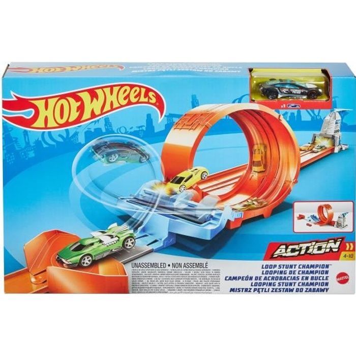 Hot Wheels - Champion Loop - Pista per macchinine - Arancione - Età 4+