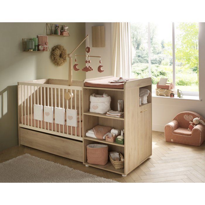 Letto componibile trasformabile - Adele - 120 x 60 cm - Faggio - SAUTHON