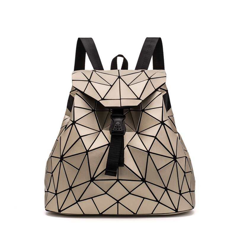 Sac à dos à paillettes triangulaires géométriques irrégulières pour femme, sac à dos tendance pour filles, sac à dos Rugzak