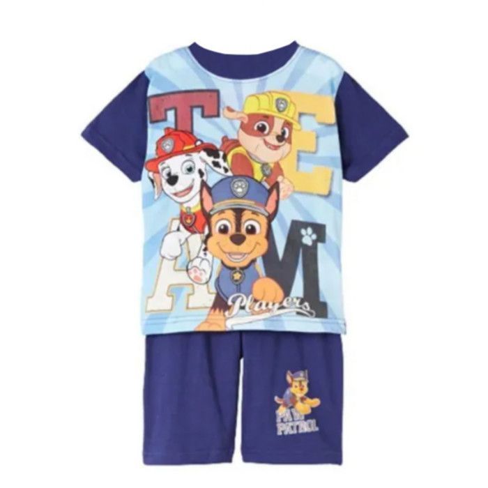 Korte pyjama - Paw Patrol - 2 jaar - Jongen - 100% katoen - Machinewasbaar op 40°C - Blauw