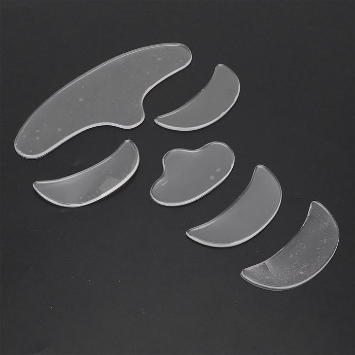 6Pcs Patch Anti-rides en Silicone Coussinets Levage de Peau Réutilisable pour Front Yeux Visage