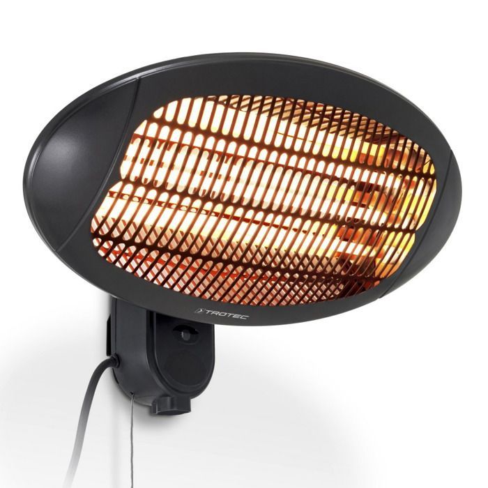 Radiador infrarrojo eléctrico IR 2000 S - TROTEC - Calefactor de exterior - 3 niveles